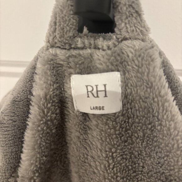 Restoration Hardware Luxury Plush Robe, Gray (Size L) - Picture 5 of 6